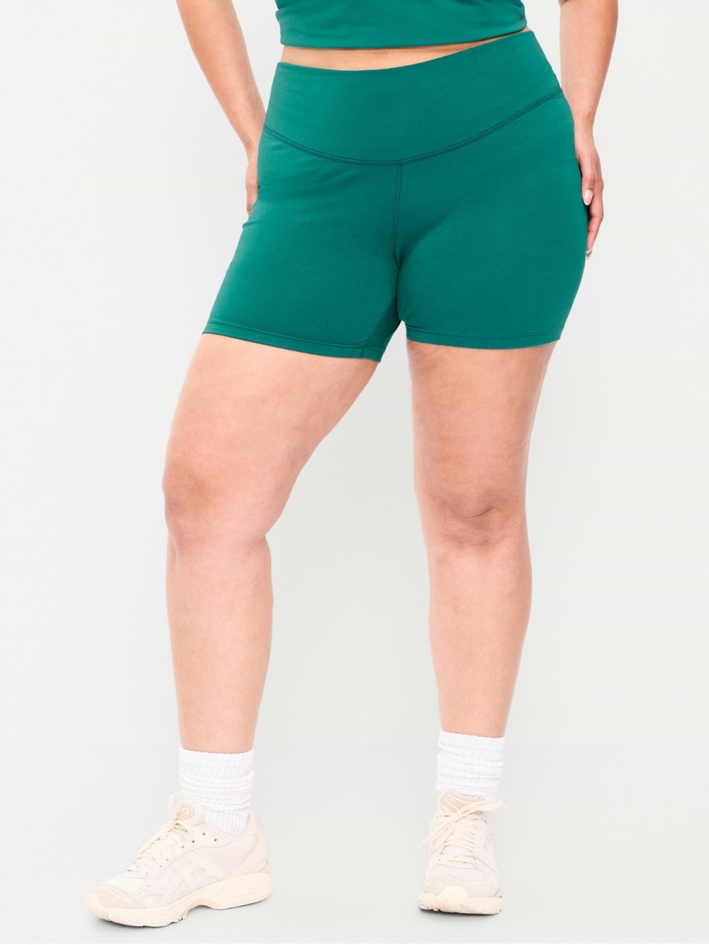 Old Navy Periwinkle High-Rise Bike Shorts Powerchill Go Dry